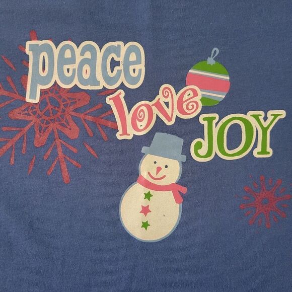 Bobbie Brooks Sleepwear Women's Blue Flannel Snowman Pajama Set - Picture 8 of 16